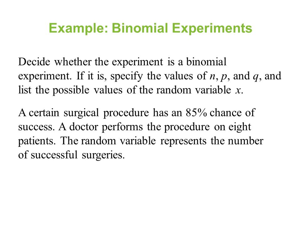 Experiments, Random Variables, and Distributions